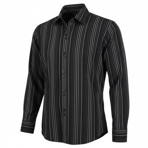 👛 (ANY 2/$20) INC Long Sleeved Striped Button Down Shirt. See Video